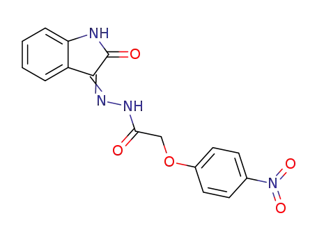 (4-Nitro-phenoxy)-acetic acid [2-oxo-1,2-dihydro-indol-(3Z)-ylidene]-hydrazide