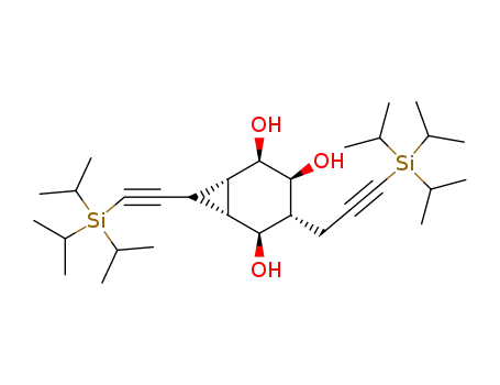 (1S,2R,3S,4R,5S,6R)-7-[(Triisopropylsilanyl)-ethynyl]-4-(3-triisopropylsilanyl-prop-2-ynyl)-bicyclo[4.1.0]heptane-2,3,5-triol