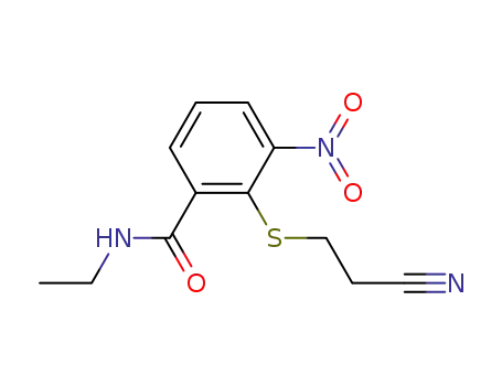 2-(2-Cyano-ethylsulfanyl)-N-ethyl-3-nitro-benzamide