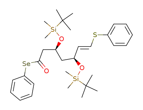 (+/-)-Se-phenyl (E)-3,5-anti-bis(t-butyldimethylsiloxy)-7-(phenylthio)hept-6-eneselenoate