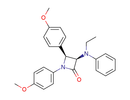 cis-1,4-bis(p-methoxyphenyl)-3-(ethylphenylamino)-2-azetidinone