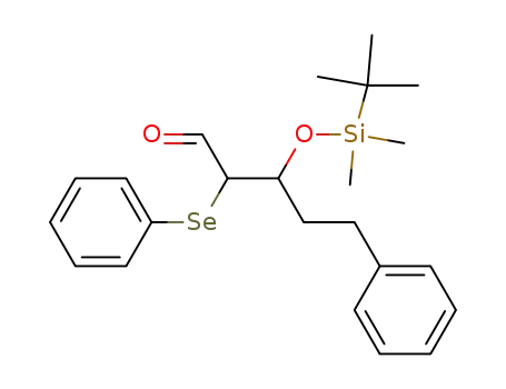 3-t-butyldimethylsiloxy-5-phenyl-2-phenylselenopentanal