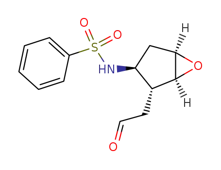 dl-(1α,2α,3β,5α)-2-(formylmethyl)-3-<(phenylsulfonyl)amino>-6-oxabicyclo<3.1.0>hexane