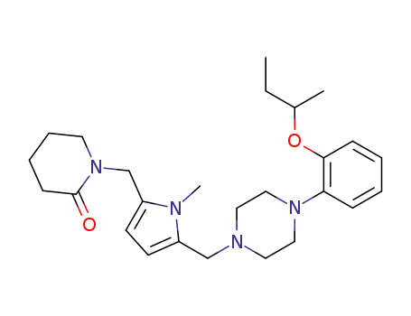 2-Piperidinone,
1-[[1-methyl-5-[[4-[2-(1-methylpropoxy)phenyl]-1-piperazinyl]methyl]-1H-
pyrrol-2-yl]methyl]-