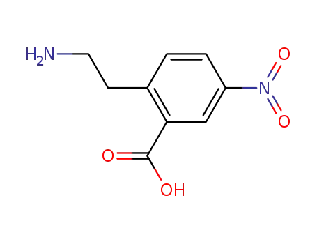 Molecular Structure of 62541-66-6 (Benzoic acid, 2-(2-aminoethyl)-5-nitro-)