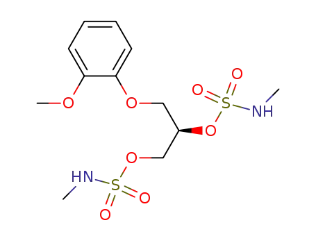 Methylsulfamic acid 3-(2-methoxyphenoxy)-2-(((methylamino)sulfonyl)oxy)propyl ester