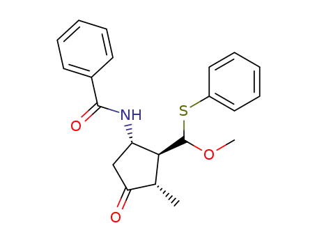 N-[(1S,2S,3S)-2-(Methoxy-phenylsulfanyl-methyl)-3-methyl-4-oxo-cyclopentyl]-benzamide