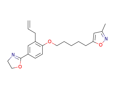 Isoxazole, 5-(5-(4-(4,5-dihydro-2-oxazolyl)-2-(2-propenyl)phenoxy)pentyl)-3-methyl-