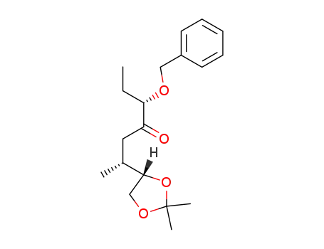 Molecular Structure of 144900-82-3 ((2R,5S)-5-benzyloxy-2-<(4S)-2,2-dimethyl-1,3-dioxolan-4-yl>heptan-4-one)