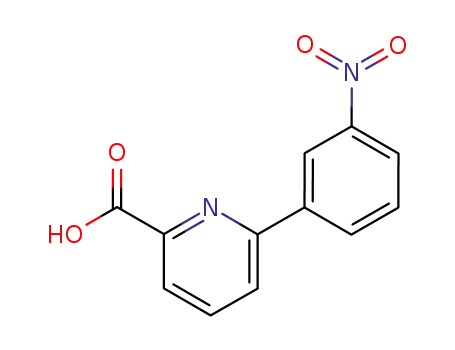 Molecular Structure of 80021-34-7 (6-(3-Nitrophenyl)-picolinic acid)