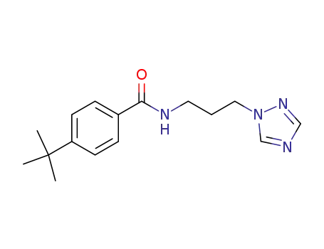 4-t-butyl-N-[3-(1H-1,2,4-triazol-1-yl)propyl]benzamide
