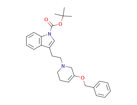 3-[2-(5-Benzyloxy-3,6-dihydro-2H-pyridin-1-yl)-ethyl]-indole-1-carboxylic acid tert-butyl ester