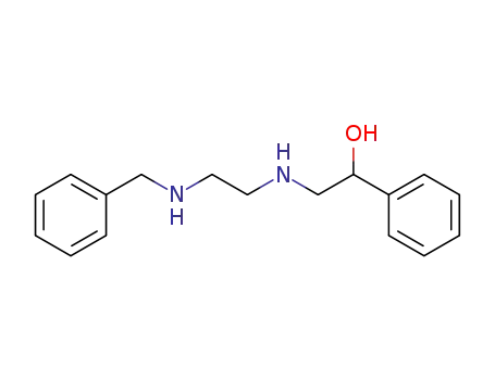 Molecular Structure of 72702-56-8 (Benzenemethanol, a-[[[2-[(phenylmethyl)amino]ethyl]amino]methyl]-)