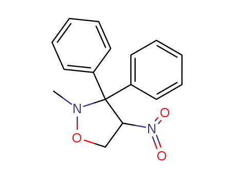 Molecular Structure of 126399-44-8 (2-Methyl-4-nitro-3,3-diphenyl-isoxazolidine)