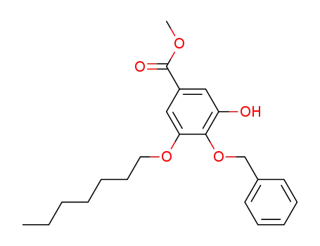 4-Benzyloxy-3-heptyloxy-5-hydroxy-benzoic acid methyl ester