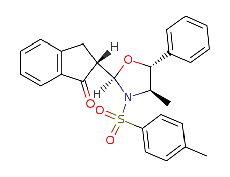 <2R,4R,5R,2(1S)>-4-methyl-3-(4-methylbenzenesulfonyl)-2-(1-oxoindan-2-yl)-5-phenyl-1,3-oxazolidine