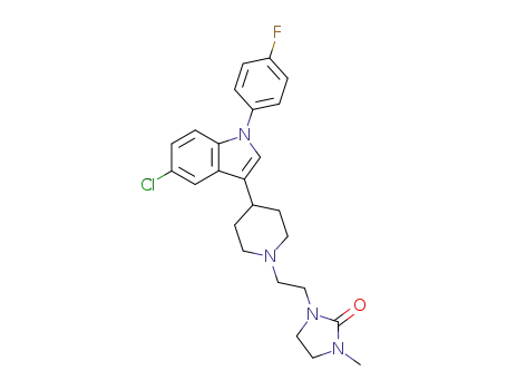 2-Imidazolidinone,
1-[2-[4-[5-chloro-1-(4-fluorophenyl)-1H-indol-3-yl]-1-piperidinyl]ethyl]-3-
methyl-