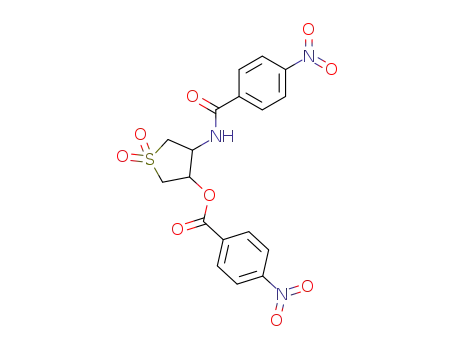 4-Nitro-benzoic acid 4-(4-nitro-benzoylamino)-1,1-dioxo-tetrahydro-1λ<sup>6</sup>-thiophen-3-yl ester