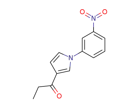 Molecular Structure of 124470-01-5 (1-(m-Nitrophenyl)-3-propionylpyrrole)