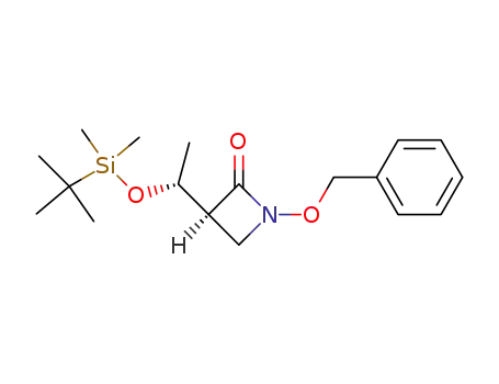 (3S,1'R)-1-benzyloxy-3-<<2-(tert-butyldimethylsilyl)oxy>ethyl>-2-azetidinone