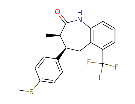 (3R,4R)-3-Methyl-4-(4-methylsulfanyl-phenyl)-6-trifluoromethyl-1,3,4,5-tetrahydro-benzo[b]azepin-2-one