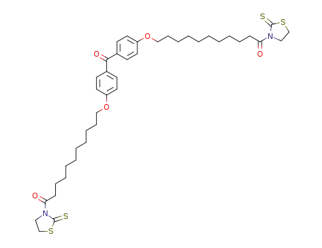 3,3'-(11,11'-<carbonylbis(p-phenylenoxy)>bisundecanoyl)bisthiazolidine-2-thione