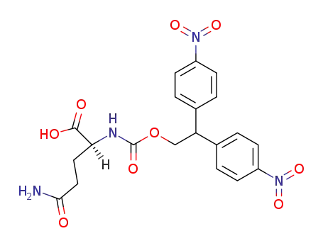 Molecular Structure of 138296-31-8 (N<sup>α</sup>-<2,2-bis(4'-nitrophenyl)ethoxycarbonyl>-glutamine)