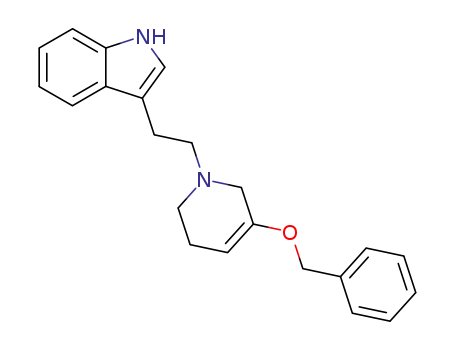 Molecular Structure of 76509-19-8 (3-[2-(5-Benzyloxy-3,6-dihydro-2H-pyridin-1-yl)-ethyl]-1H-indole)