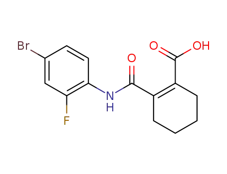 2-(4-bromo-2-fluorophenylaminocarbonyl)-1-cyclohexene-1-carboxylic acid