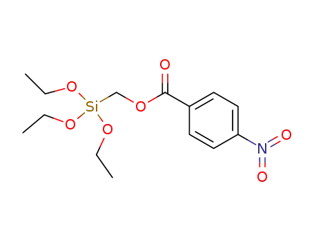 Molecular Structure of 76241-00-4 (Methanol, (triethoxysilyl)-, 4-nitrobenzoate)