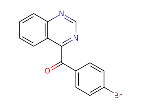 Molecular Structure of 140640-29-5 (Methanone, (4-bromophenyl)-4-quinazolinyl-)