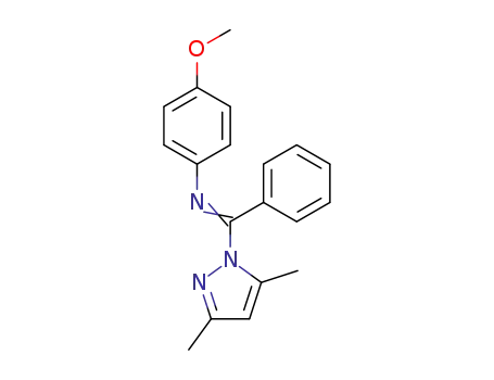 1-[<i>N</i>-(4-methoxy-phenyl)-benzimidoyl]-3,5-dimethyl-1<i>H</i>-pyrazole