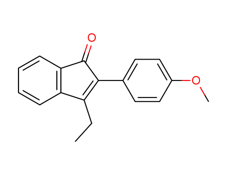 2-(4-methoxyphenyl)-3-ethylindenone