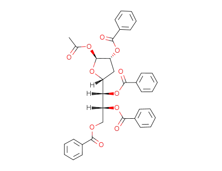 1-O-acetyl-2,5,6,7-tetra-O-benzoyl-3-deoxy-β-D-gluco-heptofuranose
