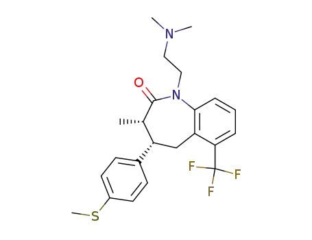 (3S,4S)-1-(2-Dimethylamino-ethyl)-3-methyl-4-(4-methylsulfanyl-phenyl)-6-trifluoromethyl-1,3,4,5-tetrahydro-benzo[b]azepin-2-one