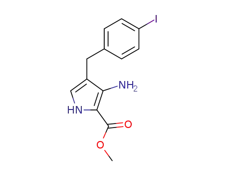 3-Amino-4-(4-iodo-benzyl)-1H-pyrrole-2-carboxylic acid methyl ester