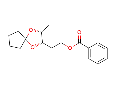 Benzoic acid 2-((2S,3R)-3-methyl-1,4-dioxa-spiro[4.4]non-2-yl)-ethyl ester