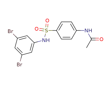 Molecular Structure of 724458-72-4 (<i>N</i>-acetyl-sulfanilic acid-(3,5-dibromo-anilide))