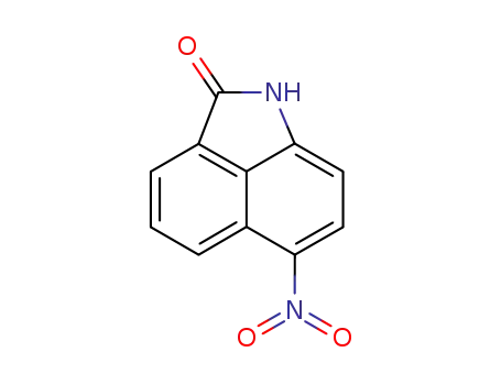 Molecular Structure of 34599-42-3 (6-nitrobenz<cd>indol-2(1H)-one)