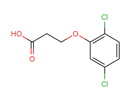 Molecular Structure of 7170-68-5 (Propanoic acid, 3-(2,5-dichlorophenoxy)-)