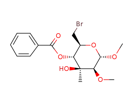 methyl 4-O-benzoyl-6-bromo-6-deoxy-3-C-methyl-2-O-methyl-α-D-mannopyranoside