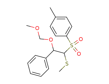 Molecular Structure of 107536-05-0 (1-(2-Methoxymethoxy-1-methylsulfanyl-2-phenyl-ethanesulfonyl)-4-methyl-benzene)