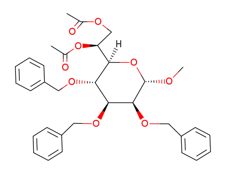 methyl 6,7-di-O-acetyl-2,3,4-tri-O-benzyl-L-glycero-α-D-manno-heptopyranoside