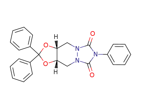 2,2,7-triphenyl-(3a<i>r</i>,10a<i>c</i>)-tetrahydro-[1,3]dioxolo[4,5-<i>d</i>][1,2,4]triazolo[1,2-<i>a</i>]pyridazine-6,8-dione