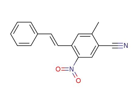 6-nitro-3-methyl-<i>trans</i>-stilbene-carbonitrile-<sup>(4)</sup>