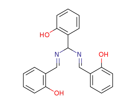 Molecular Structure of 99875-17-9 (2-bis((2-hydroxyphenylmethylene)amino)methylphenol)