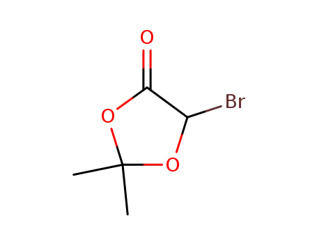 Molecular Structure of 134674-19-4 (R,S-5-Brom-2,2-dimethyl-1,3-dioxolan-4-on)