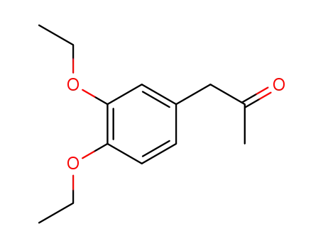 Molecular Structure of 93635-48-4 (2-Propanone, 1-(3,4-diethoxyphenyl)-)