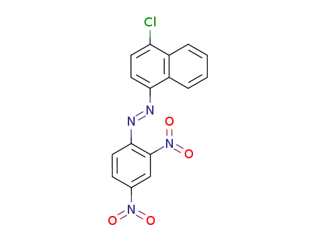 Molecular Structure of 10282-86-7 (Diazene, (4-chloro-1-naphthalenyl)(2,4-dinitrophenyl)-)