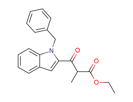 ethyl 2-methyl-3-oxo-3-(1-benzyl-1H-indol-2-yl)propionate